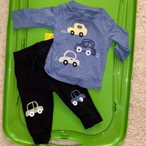 First Impressions cars outfit baby boy 6-9 months